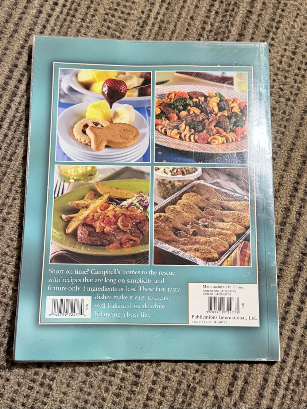 4 Ingredients or Less Cookbook Campbell - Teal Cover